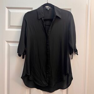 Women’s Black Express Button-Down Blouse